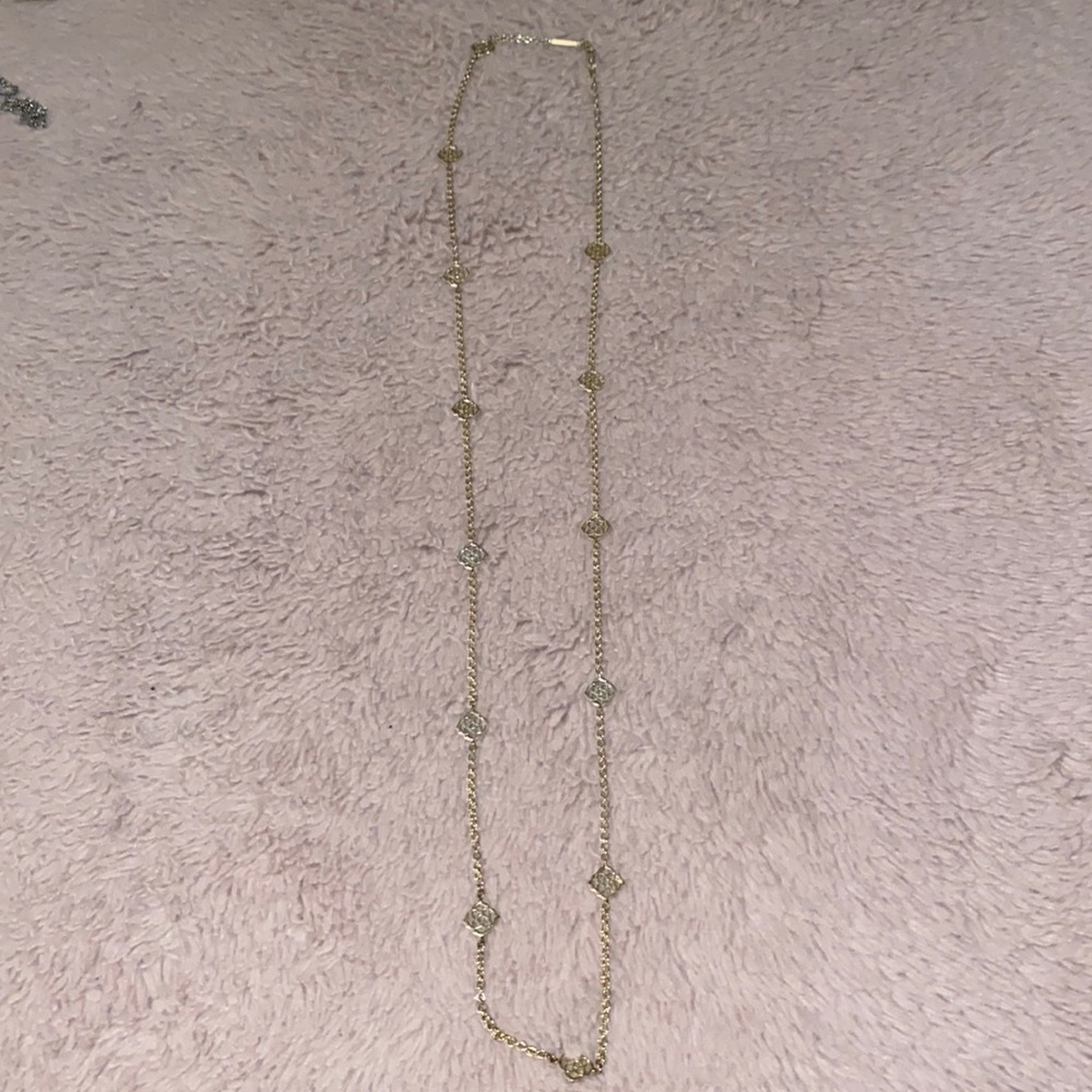 Kendra Scott Devalyn Gold Long Necklace